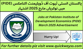 Pakistan Institute of Development Economics Jobs March 2025 Apply Online Teaching Faculty, Clerks & Others Latest